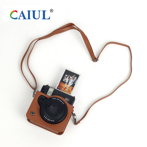 Sac en cuir pour appareil photo pour <span class=keywords><strong>Instax</strong></span> <span class=keywords><strong>Mini</strong></span> 99 Motif de litchi élégant pour la solution de stockage d'équipement vidéo de protection - Product Image 5