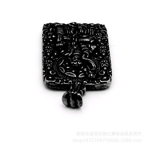 Collar con colgante de acero inoxidable yunnique Acala Bodhisattva, joyería de regalo con temática budista - Product Image 4