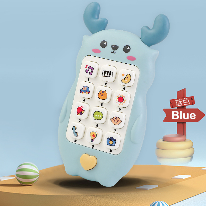 Fawn Cartoon Story Phone - Azul [Inglés
