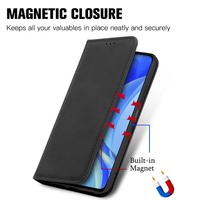 Grosir Casing Ponsel Android Murah untuk Huawei Nova Y70 Dompet Kulit Kustom Casing Ponsel Magnetik dengan Tempat Kartu