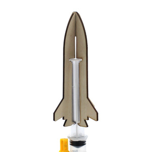 Kit de Ciencia de Lanzador de Cohetes de Madera, Juguete Educativo DIY Impulsado por Presión de Aire para Niños de 4 a 6 Años - Product Image 4