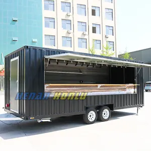 2024餐饮拖车食品卡车移动食品厨房NSF认证咖啡店设备