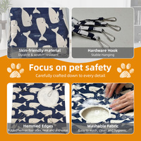 Hamac suspendu 2-en-1 pour cage à chat, lit pour animaux de compagnie avec ouverture de grotte en peluche et liens réglables pour chats, chatons, furets, rats - Vente en gros