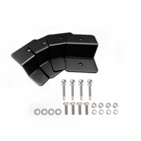 Support de montage en forme de Z pour panneau solaire noir en aluminium de petite taille pour toit de camping-car, bus, caravane, système d'énergie photovoltaïque