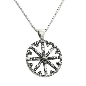 European American Style <b>Titanium</b> Steel Ritual Disc Pendant Geometric Men's Necklace Everyday Wear - Product Image 5