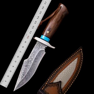 Couteau de poche pliable de haute qualité avec manche en bois et lame en acier inoxydable, personnalisable OEM, couteau de survie portable pour le camping, DIY - Product Image 2