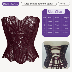 Top Modellante da Donna in Spandex Traspirante, Corsetto Modellante con Bordo in <span class=keywords><strong>Pizzo</strong></span>, Tessuto Pettinato, Livello di Controllo Forte, Vendita all'Ingrosso - Product Image 2