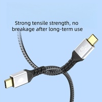 Cable USB 3.1 Tipo C a C DFX de Nailon Trenzado de 1M 10Gbps con Carcasa de Aluminio Chapada en Oro, Disponible