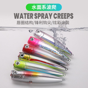 Leurre flottant <span class=keywords><strong>Poppel</strong></span> Topwater 11cm 25g 6 couleurs pour saumon, bar, thon et poisson mandarin - Leurre dur en plastique pour la pêche en rivière et en mer - Product Image 2