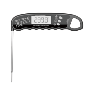 Termómetro digital de barbacoa impermeable plegable más vendido con retroiluminación Cocina Cocinar Max Min Hold Soporte personalizado OEM ODM - Product Image 2
