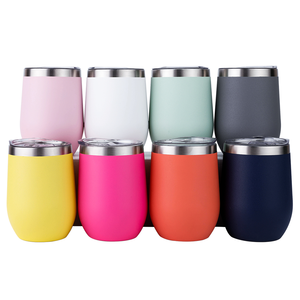 Vasos Personalizados con Logotipo Grabado con Láser OEM/ODM, Vasos de 12 oz con Brillo Brillante para Exteriores, Chapados en Oro para Láser - Product Image 1