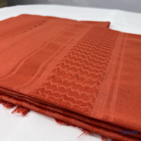Keffieh à franges orange néerlandaises personnalisées des deux côtés nouvelle écharpe à usage saoudien koweït Shemagh pour hommes