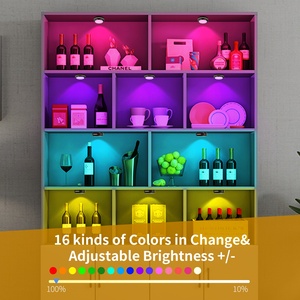 Mini Lámpara LED Recargable USB Moderna, Luces RGB Recargables para Gabinete con Control Remoto, Lámpara LED USB - Product Image 6