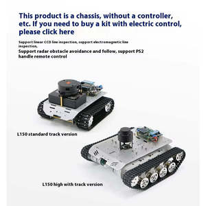 หุ่นยนต์แชสซีแบบรถถัง L150 พร้อมมอเตอร์ติดตั้งบนแทร็กและเอนโค้ดเดอร์ สำหรับการใช้งานหุ่นยนต์อัจฉริยะ - Product Image 4