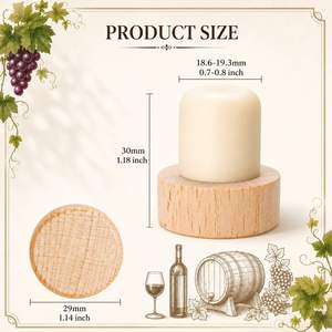 Tapón de Madera para Botellas de Vino, Grabado Personalizado con Nombre y Fecha, Accesorios para Champán para Bodas, Recuerdo para Despedida de Soltera - Product Image 5