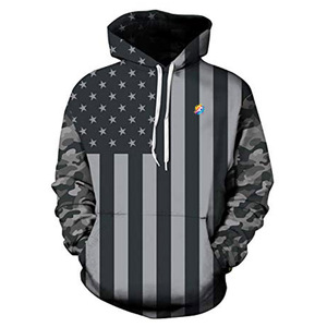 Sudadera con Capucha Impermeable para Hombre, de Felpa Lisa Teñida, Poliéster/Algodón, Precio de Fábrica - Product Image 3