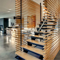 Prima Solution d'économie d'espace Installation facile Faible entretien Granit Petite maison Loft Mono Stringer Escalier