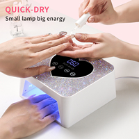 Nouvelle Arrivée 2026 Lampe UV LED pour Ongles Tendance, Effet Diamant Bling Bling, à Brancher, Séchoir à Gel 48W pour Manucure
