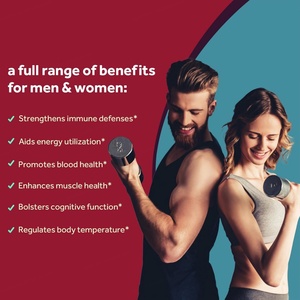 Suplemento de Hierro 65 mg con Vitamina C, Aumenta los Niveles de Energía, Suplemento para la Salud de Adultos, Tabletas de Hierro - Product Image 2