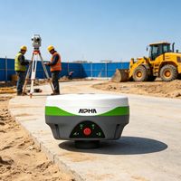 Récepteur RTK Alpha 3 de qualité industrielle, étanche IP67, anti-poussière, GPS BeiDou, 1408 canaux, multi-GNSS, haute précision pour la topographie