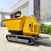 Mini-dumper à chenilles en caoutchouc de 1200 kg pour petits travaux, à vendre