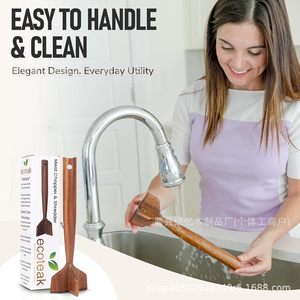 Wooden <b>Meat</b> <b>Grinder</b> Solid Wood Long Handle Cooking Tool For Ground <b>Meat</b> Preparation - Product Image 3