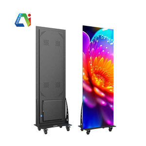 Écran LED sur pied pour cinéma, série d'écrans LED miroir WIFI 4G USB, enseignes numériques publicitaires, écran LED intérieur pour centre commercial, <span class=keywords><strong>texte</strong></span> - Product Image 4