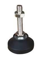 Patins de Base robustes 100G M12 * 80 M12/M16/M20/M24 pieds de montage de pied de nivellement en caoutchouc réglables