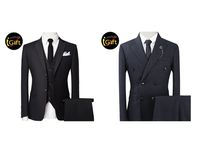 Costumes d'affaires pour hommes IGift BS315 de haute qualité, grande taille, respirants, imperméables, anti-plis, en laine, pour adultes