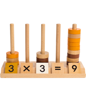 Juguetes educativos para niños, iluminación matemática temprana, material didáctico Montessori de madera, columna operativa Digital, bloques de construcción - Product Image 2