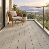 Planches de terrasse en WPC de qualité marine avec couche barrière anti-humidité pour quai, passerelle, pont de bateau, bord de port, jetée