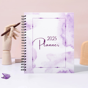 2025 2026 A4 tổ chức tài chính/kế hoạch tùy chỉnh xoắn ốc mục tiêu kế hoạch chương trình nghị sự máy tính xách tay với Hộp quà tặng - Product Image 1