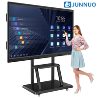 Écran interactif intelligent 55 65 75 86 100 pouces 4K Android OPS 65 pouces Tableau blanc interactif Écran tactile 75 pouces