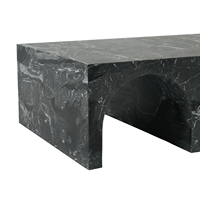 Table basse italienne minimaliste en marbre adaptée à la table basse en marbre de luxe haut de gamme pour le salon