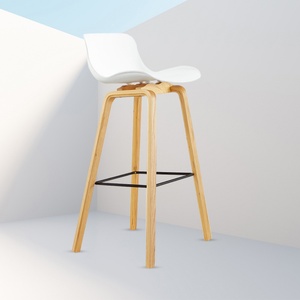 Wholesale Bar Restaurant Kitchen Furniture Counter Nordic Simple Patio Outdoor High <b>Plastic</b> Bar <b>Stool</b> Chairs - Product Image 4