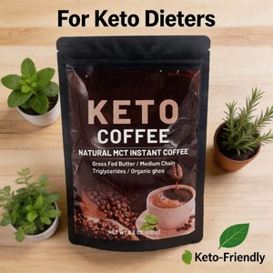 Café Instantáneo Keto de Marca Privada, Café Natural con MCT, Mantequilla de Animales Alimentados con Pasto y Ghee Orgánico, 10 g/sobre, Bebida de Café Diaria - Product Image 5