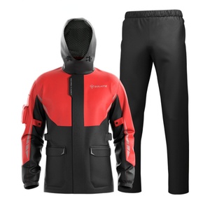 Ruban réfléchissant pour une utilisation nocturne Combinaison de pluie imperméable pour homme 2 pièces/ensemble Vêtement de pluie pliable pour le golf, la moto, la pêche - Product Image 4