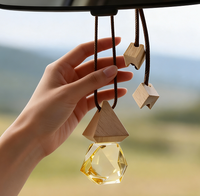 Pendentifs d'aromathérapie haut de gamme pour l'intérieur de voiture, diffuseur d'huiles essentielles, parfum longue durée, en verre, sans électricité, sans odeur