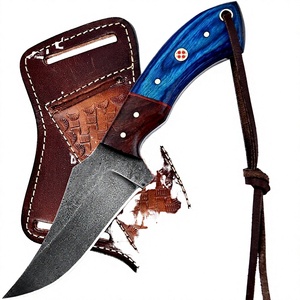 Cuchillo Plegable Forjado a Mano de Acero de Alto Carbono con Espiga Completa y Punta Caída, Multifuncional para Exteriores, Bricolaje, Caza, Rescate, Camping y Trabajos en Madera - Product Image 1