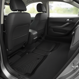 Tapis de sol noirs pour Chevrolet Equinox et GMC Terrain 2012-2017, toutes saisons, TPE, 4 pièces, rayés - Product Image 2