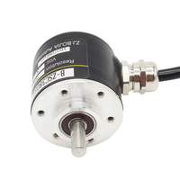 Codeur Rotatif Incrémental Magnétique à Arbre Solide Série ZSC3806, 38mm 6mm, 1000 Impulsions, pour Arbre d'Encodage