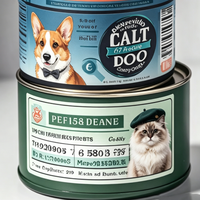 Étiquettes d'emballage personnalisées en rouleau, autocollants promotionnels imperméables, autocollants décoratifs imprimés sur mesure, étiquettes de logo pour aliments pour animaux de compagnie