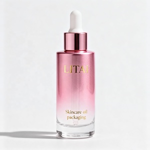 Biểu Tượng Tùy Chỉnh 30Ml 50Ml 60Ml 100Ml Thủy Tinh Rỗng Chai Nhỏ Giọt Màu Be Hồng Chăm Sóc Da Mặt Huyết Thanh Chai Với Vàng Ống Nhỏ Giọt - Product Image 6