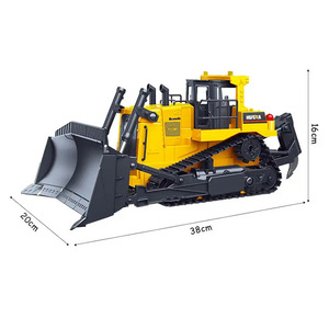 <span class=keywords><strong>Huina</strong></span> 1554 télécommande <span class=keywords><strong>Bulldozer</strong></span> 11 canaux 2.4ghz Rc alliage corps ingénierie camion jouet avec entièrement fonction pour les enfants - Product Image 4