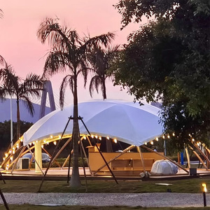 Star Valley Portable Mobile House Large Outdoor Glamping Pavilion <b>for</b> Event Wedding Party With Wooden <b>Frame</b> <b>Canvas</b> Roof SXKON - Product Image 1