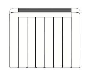 Espaces élevés grands espaces ouverts avec fenêtres plus grandes programme de minuterie hebdomadaire à <span class=keywords><strong>inertie</strong></span> électrique panneaux céramique aluminium radiateurs d'intérieur - Product Image 2