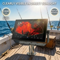 Nuevo Producto Monitor de Pantalla Táctil Capacitiva Marina Resistente al Agua IP67 de 15.6', 18.5' y 21.5' Pulgadas Full HD de 1500 Nits para Exteriores con USB para Pesca