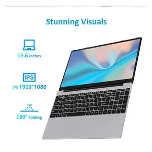 नया डिज़ाइन 15.6 इंच लैपटॉप कंप्यूटर नया एलसीडी स्क्रीन लैपटॉप कम कीमत वाला सस्ता छात्र और शिक्षा लैपटॉप फिंगरप्रिंट बैकलाइट के साथ