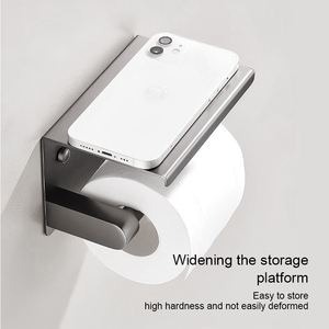 Salle <span class=keywords><strong>de</strong></span> bain d'hôtel Style moderne métal acier inoxydable 304 étagère <span class=keywords><strong>de</strong></span> téléphone stockage porte-<span class=keywords><strong>papier</strong></span> hygiénique avec <span class=keywords><strong>rangement</strong></span> - Product Image 3