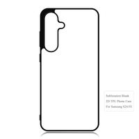 Coque vierge 2D en TPU imprimable par transfert thermique pour Samsung S24 FE, supports vierges DIY pour transfert par sublimation pour Galaxy S26 FE